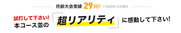 試打してください!本コース並みの超リアリティに感動してください!